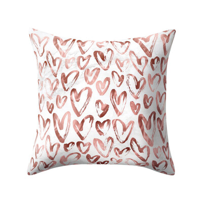 

〖Follure〗Rose Gold Pink Cushion Cover Square Pillowcase Home Decoratio