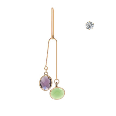 

Single Earrings Irregular Earring Simple Stud Earrings Multicolor