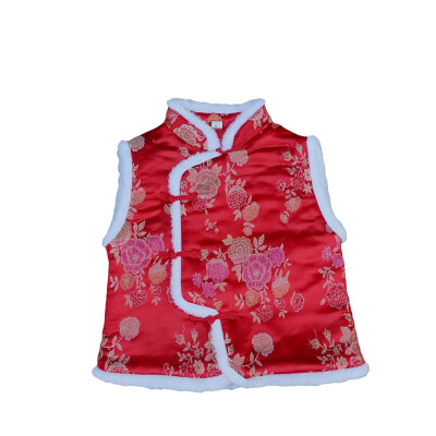 

Cute Autumn&Winter Kids Vest Waistcoats Cotton Boys Girls Vests Chinese Style Childrens Waistcoats Kids Sleeveless Outerwear