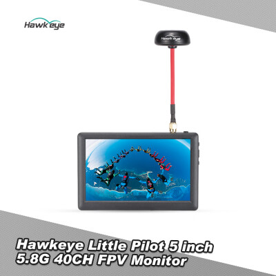 

Hawkeye Little Pilot 5 inch 58G 40CH FPV Monitor Built-in Receiver for QAV250 Racing Drone DIY Quadcopter Aerial Photography Disp