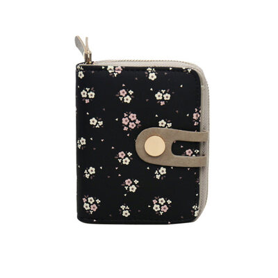 

Women Multi Slots Floral Short Wallet Coin Purse Clutches Bag Zip Card Holder