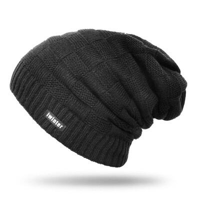 

Men Women Winter Warm Cuff Plain Beanie Knit Hat Skull Slouchy Ski Cap Useful