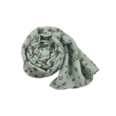 

Autumn Winter Casual Fashion Baby Girl Leopard Scarf Childrens Warm Neckerchief