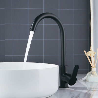 

Black Modern Basin Faucets Sink Mixer Taps Kitchen Bathroom Taps Single Lever Faucet Black basin mixer