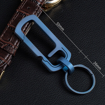 

Outdoor Climbing Buckle Titanium Alloy Carabiner Keychain Key Ring Clip Hook