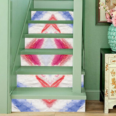 

Gobestart 3D Stair Stickers Exquisite Fashional Landscape Pattern 6 pcs