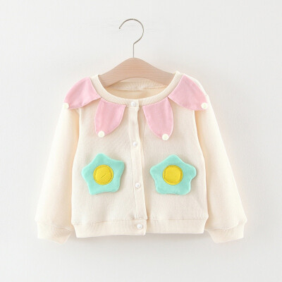 

Cotton Sweater Top Baby Girls Cardigan Autumn Coat Baby Children Clothing Girls Knitted Cardigan Sweater Kid Spring Clothes