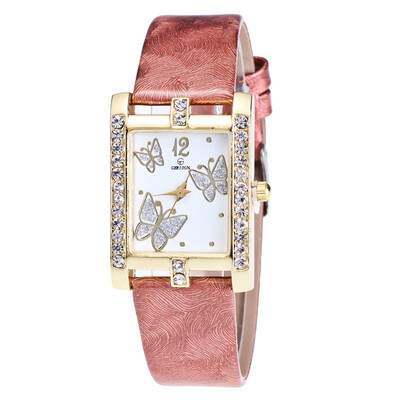 

〖Follure〗Retro Candy Colors Design Leather Band Analog Alloy Quartz Wrist Watch