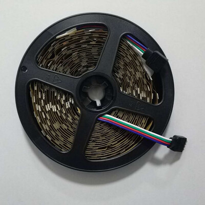 

1PCS 5M 164FT Flexible RGB LED Strip Light 300SMD 5050 Not Waterproof DC5V Black PCB