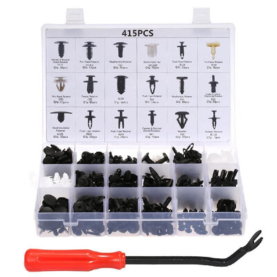 

Car Retainer Clips & Plastic Fasteners Kit Auto Fastener Clips 415PCS 18 Sizes Car Push Pin Rivet Trim Clips Panel Moulding Car Ac