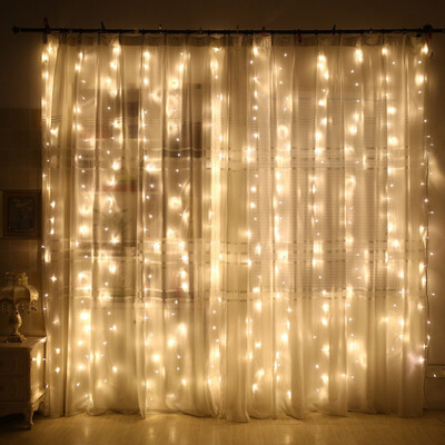 

Gobestart 300 Led Curtain Lights Party Wedding Fairy Indoor Outdoor Christmas Garden