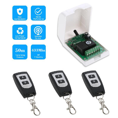 

Smart Home 433Mhz RF DC 12V 2CH Learning Code Wireless Remote Control Switch Relay Receiver Transmitter Universal Remote Switch Sy