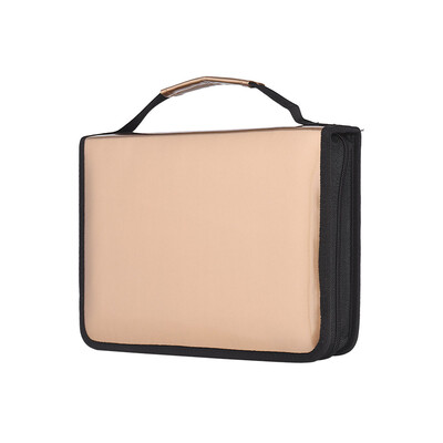 

150 Slots Gold Pencil Bag Case Colored Pencil Organizer PU Leather Cosmetic Brush Pouch for Artists Student