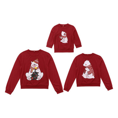 

Family Christmas Womens Mens Kids Santa Claus Casual Sweatshirt Hoodie Pullover