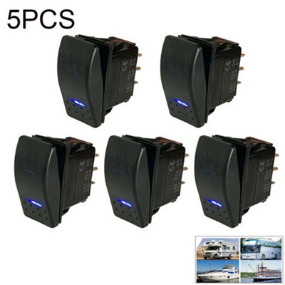 

5x ON-OFF-ON 7 PINS DPDT Boat Marine Rocker Switch 12V 20A 24V 10A Trucks Car