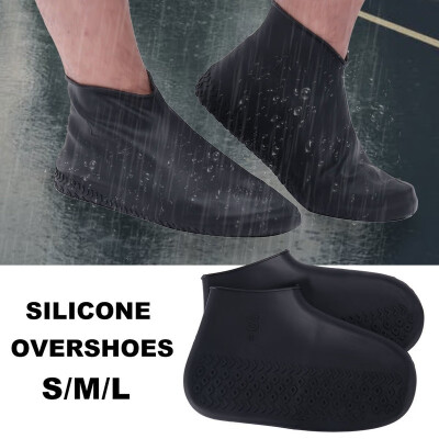 

1 Pair Silicone Overshoes Rain Waterproof Shoe Covers Recyclable Boot Cover Protector