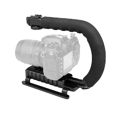 

Selens DV C Shaped Camera Handheld Holder Flash Bracket U type DV Hand Motion Stabilizer Stable Frame Grip for Video DSLR SLR