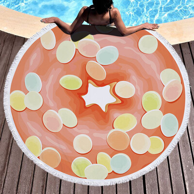 

Toponeto 1 PC Round Beach Pool Home Shower Towel Blanket Table Cloth Yoga Mat