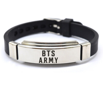 

Kpop BTS Bangtan Boys Bracelet SUGA JIMIN V Wristband Fashion Jewelry for Unisex