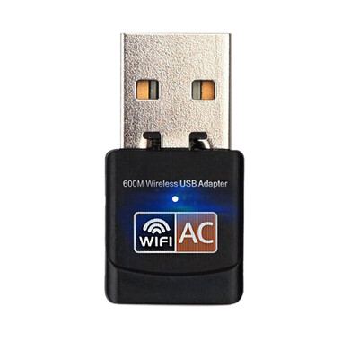 

USB 600Mbps WiFi Adapter Wireless Ethernet Network Card Dual Band 24G 5G USB Wifi Dongle Receiver 80211ac