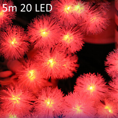 

Christmas Props 5m 20 LEDs Solar String Light Chuzzle Style Lamp Decors New Year Decoration