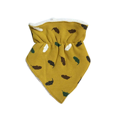 

Baby Cotton Feeding Bib Kids Toddler Soft Burp Cloths Infant Winter Thick Warm Triangle Scarf Saliva Towel