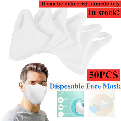

50Pcs Disposable Sanitary Masks - Face Mask Masks 3 Ply Safety Mouth Masks with Earloops