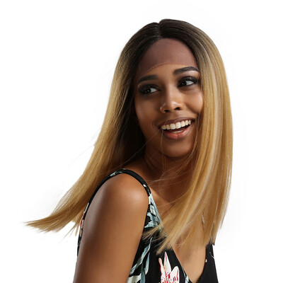 

Gobestart Brazilian Black Lace Front Full Wig Bob Wave Natural Looking Fashion Women Wigs