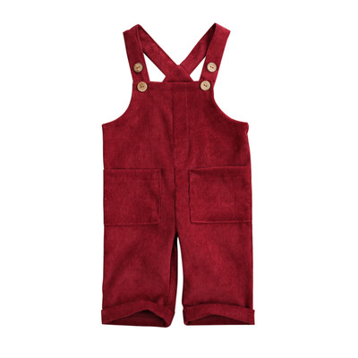 

Toddler Kid Baby Boy Girl Corduroy Romper Jumpsuit Bib Pants Overalls Clothes