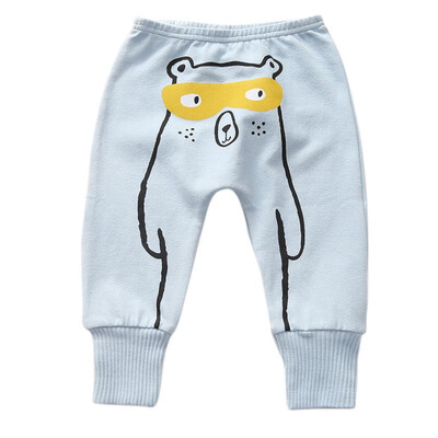 

Cute Boy Trousers Childrens Casual Fashion Cartoon Pattern Cotton Warm Comfortable Long Pants