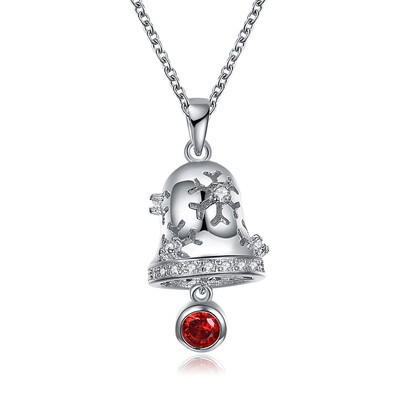 

Necklace Jewelry Christmas Bell Plated Pendant Chain Necklace Exquisite Xmas Gift