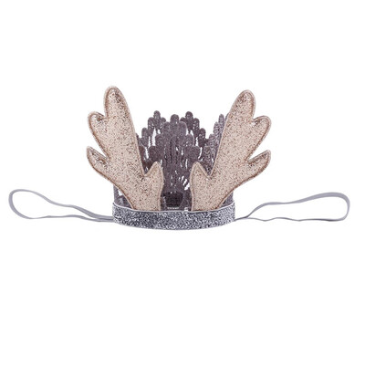 

Kid Toddler Golden Horn Animal Headwear Girl Flower Chiffon Headband Accessories