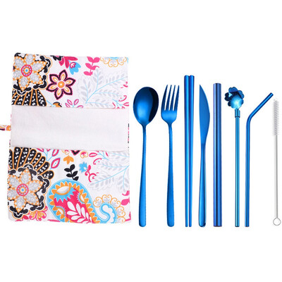 

Toponeto Set Stainless Steel Upscale Dinnerware Flatware Cutlery Fork Spoon Teaspoon 9PC