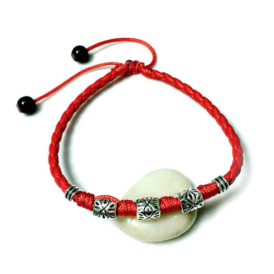 

1 Pcs Retro Mens Red Rope Foot Chain Lucky Bracelet for Men