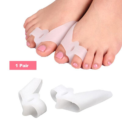 

1 Pair Five Holes Hallux Valgus Straightener Toe Separators Corrector Toe Braces Foot Care Tool