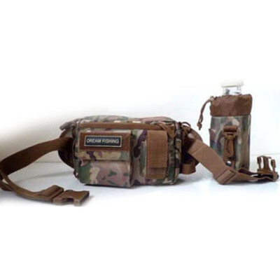 

Waterproof Fishing Tackle Bag 600D Nylon Shoulder Strap Gear Storage Pockets Bag