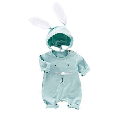 

Baby Rompers spring autumn Style Powered Baby Boy Girl Clothing Newborn Infant Rabbit Short Sleeve Clothes Bebe