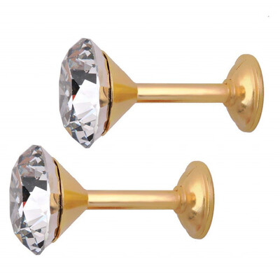 

Toponeto 2PC Crystal Curtain Hooks Curtain Buckle Wall Holdbacks Decorative Tiebacks
