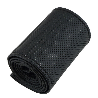 

DIY Universal Car Truck PU Steering Wheel Cover With Needles&Thread Fit for 37-38cm Diameter