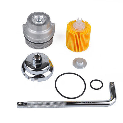 

Oil Filter With Housing Cap 15650-38010 With Cap Plug & Wrench For Toyota Lexus