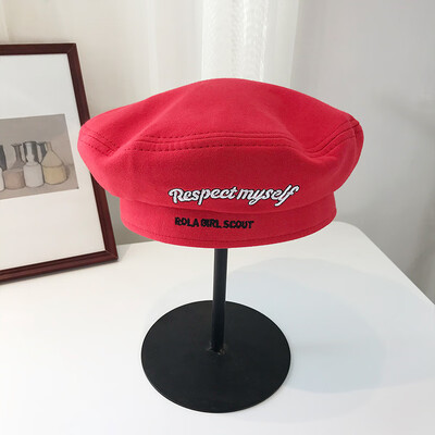 

Beret Summer Female Slim Breathing Sweet Lovely Japanese Octagonal Hat Summer Lady British Retro Artists Hat