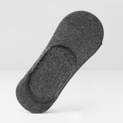 

1 Pair Men Invisible Trainer Liner Sock No Show Secret Cotton Socks Low Cut Ankle Boat Socks Non-Slip Loafer Socks