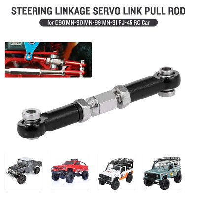 

Replacement for JJRC WPL MN-D90 MN-90 MN-99 MN-91 FJ-45 RC Car Steering Linkage Servo Link Pull Rod Turnbuckle Aluminum Alloy Upgr