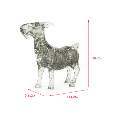 

Tailored 3D Crystal Puzzle Cute Sheep Model DIY Gadget Blocks Building Toy Gift