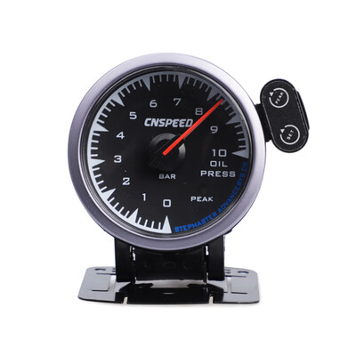 

Car 12V 7 Colors Pointer Meter Oil Pressure Gauge Universal Automotive Pointer Meter 25" 60mm