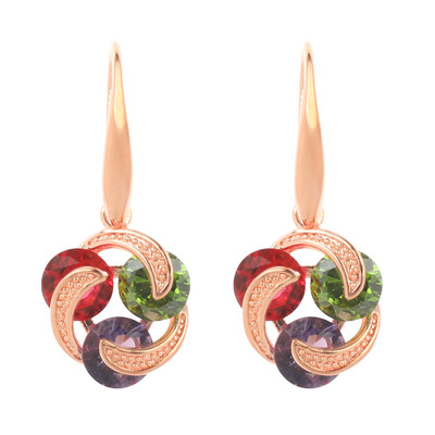 

Fashion Womens Ruby Peridot Amethyst Drop Dangle Hook Earrings Jewelry