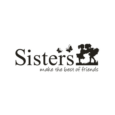 

JPGIF Sisters Wake The Best OF Friends PVC Wall Sticker Home Decor DIY Art