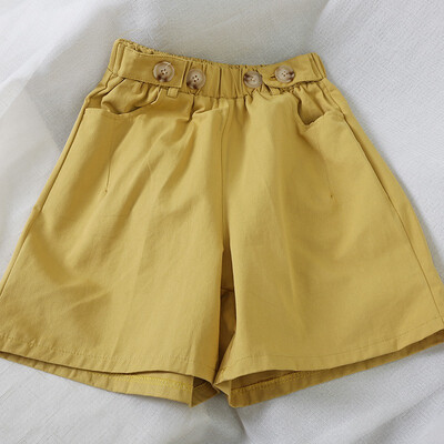 

Womens Casual Wide Leg Shorts Simple Solid Color Elastic Waist Shorts 2019 Summer Casual High Waist Pockets Hot Short Pants