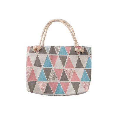 

Toponeto Simple And Convenient Shopping Bag Cotton And Linen Portable Storage Bag