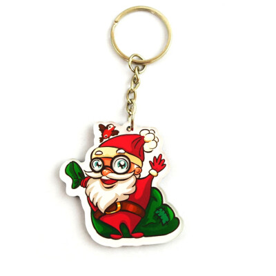 

Pumpkin Skull Elk Keychain Santa Claus Snowman Can Candy Punk Pendant Creative Personality Key Chain Halloween Christmas Gifts